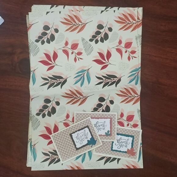 40 PIECE SHIPPING BUNDLE  POLYMAILERS HANDCRAFTED THANK YOU CARDS STICKERS - Picture 5 of 7